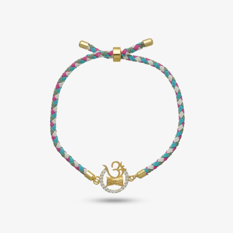 925 Gold Silver Shiv Naad Rakhi