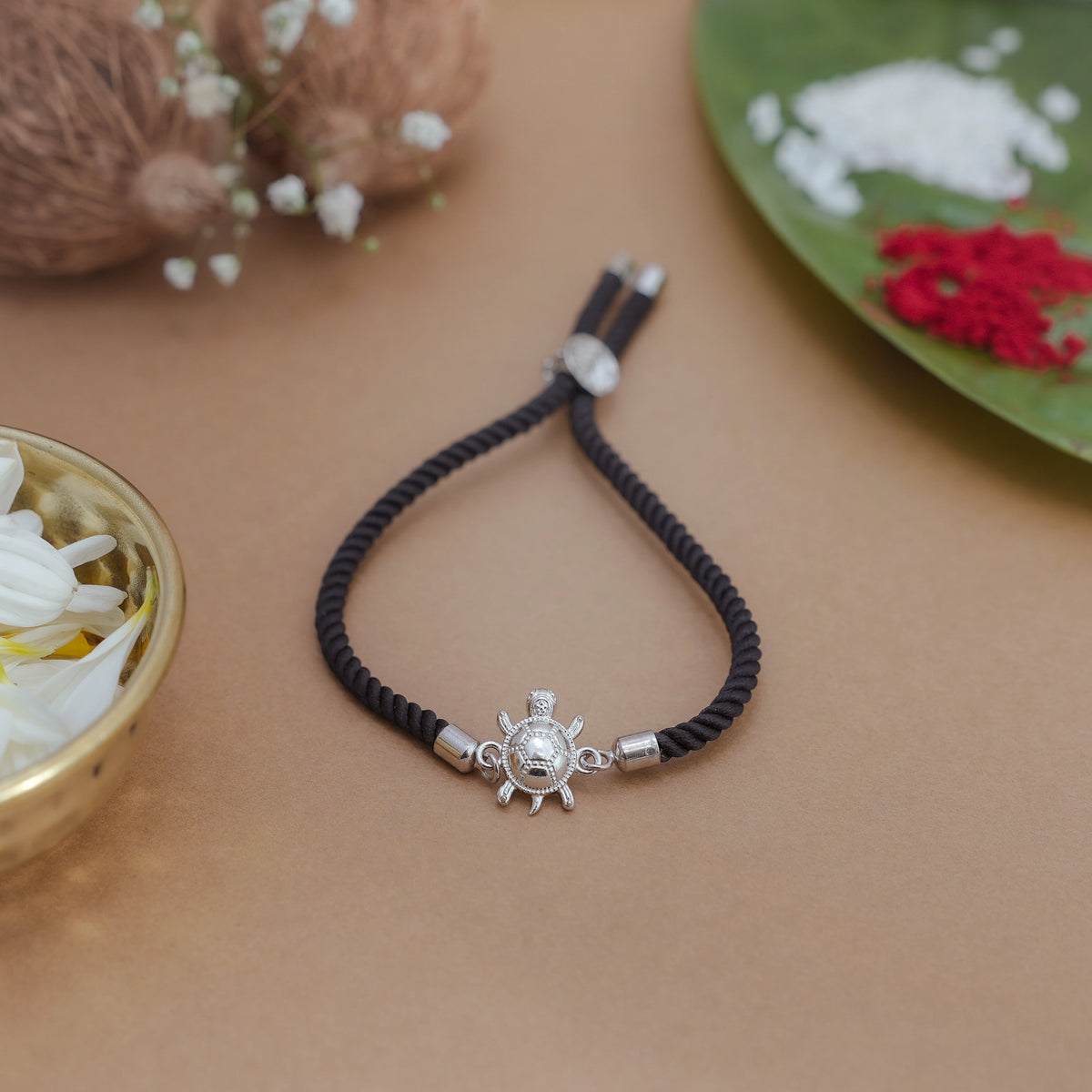 925 Silver Prosperity Turtle Rakhi