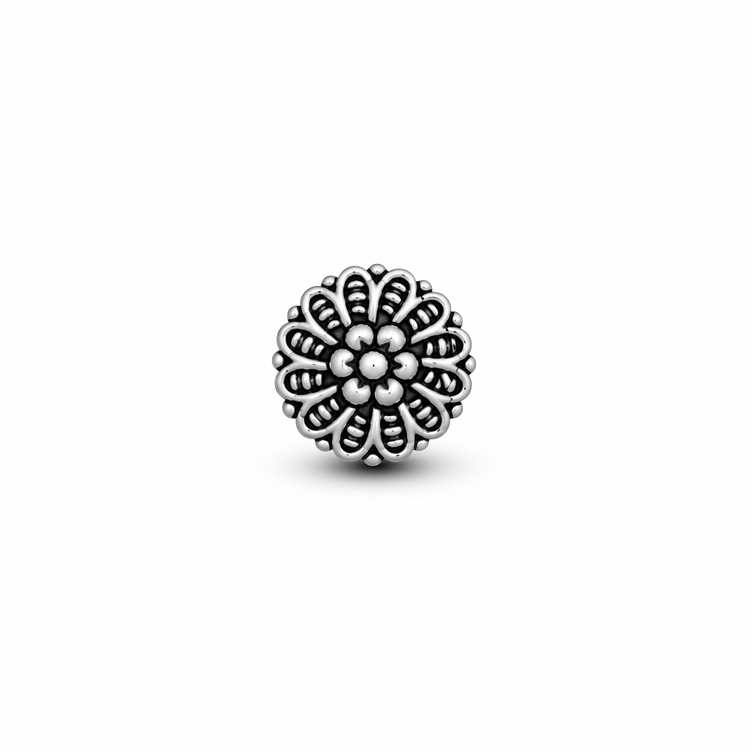 925 Silver Marigold Mandala Nose Pin