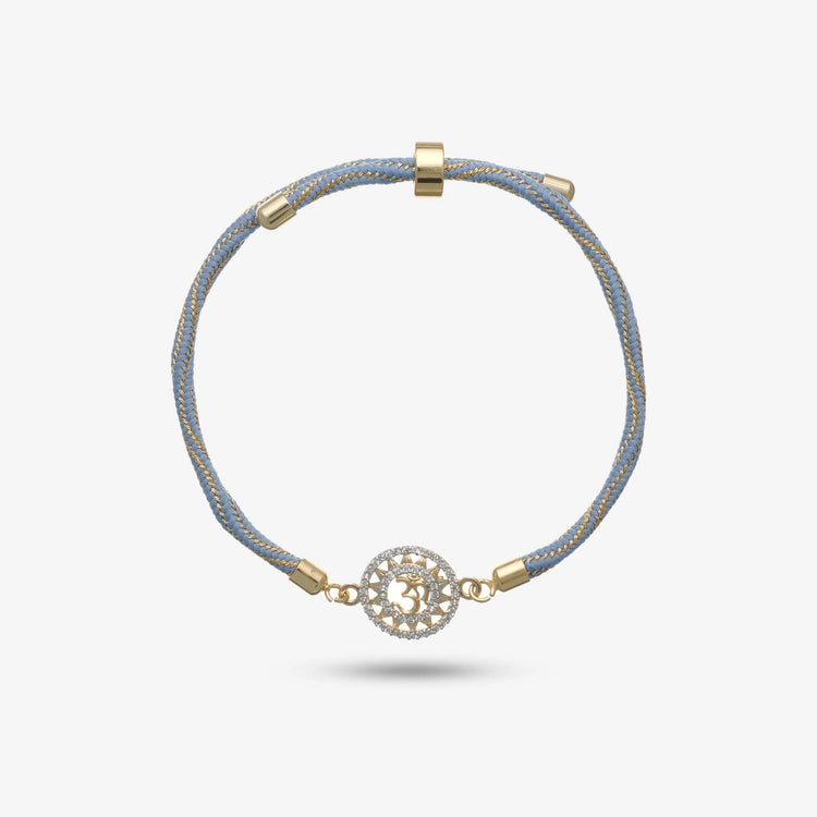 925 Silver Gold Om Tattva Rakhi