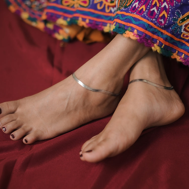 Snake Chain Anklet 925 Silver