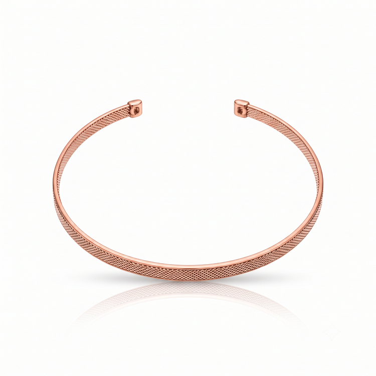 Rose Weave Cuff Bracelet