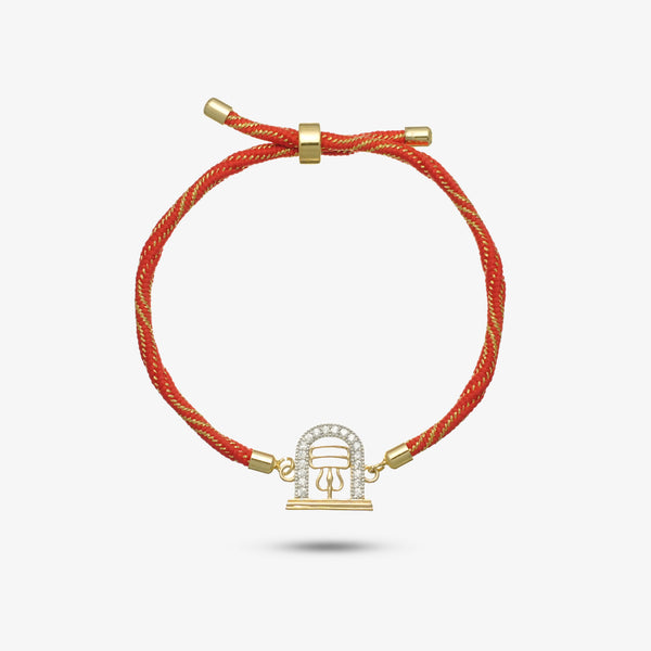 925 Gold Silver Mahadev Shivling Rakhi