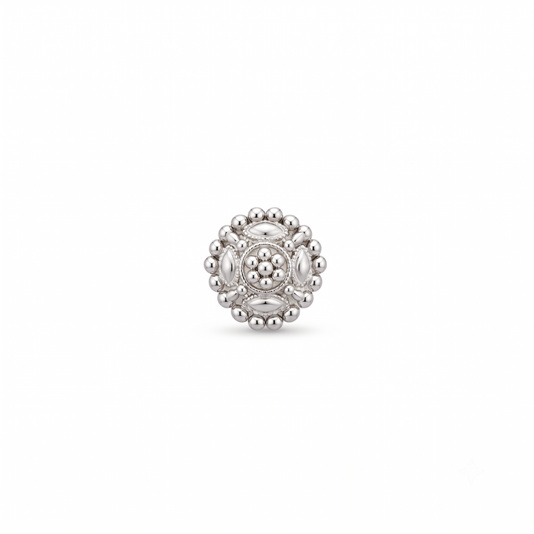 925 Silver Heritage Bloom Nose Pin