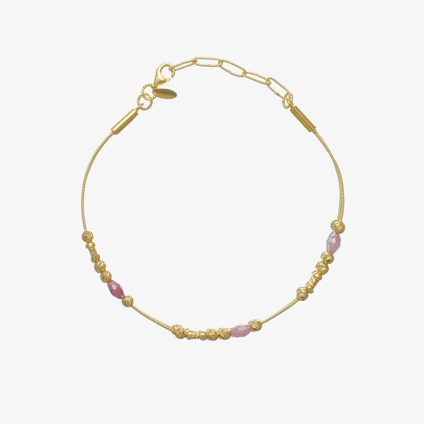925 Silver Golden Plated Unbeatable Pair Bracelet