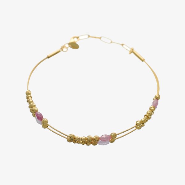 925 Silver Golden Plated Unbeatable Pair Bracelet