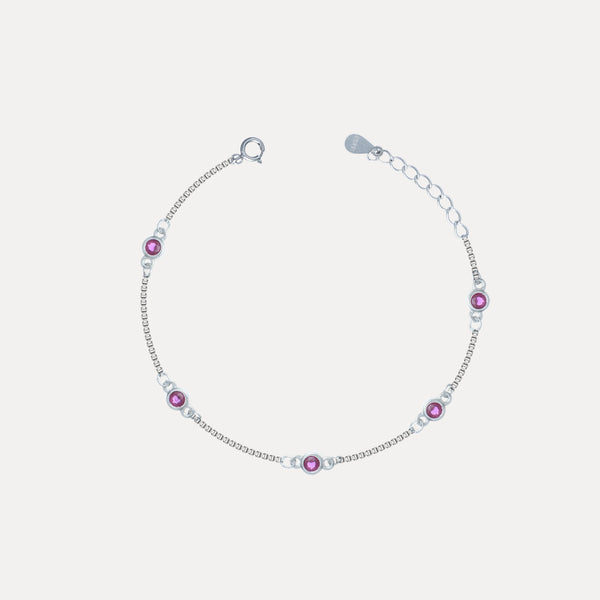 925 Silver Roselle Charm Bracelet