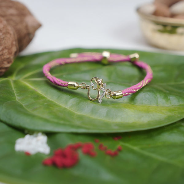 925 Silver Om Param Rakhi