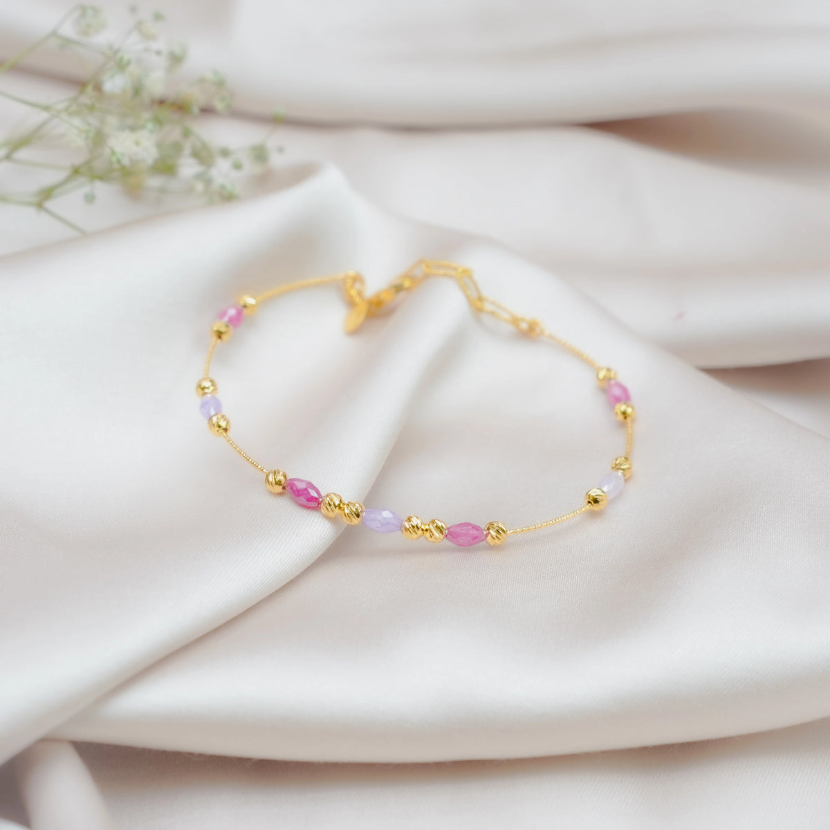 925 Silver Golden Plated Constant Companion Bracelet
