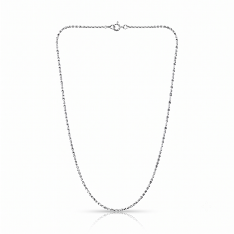 925 Silver Twisted Elegance Chain