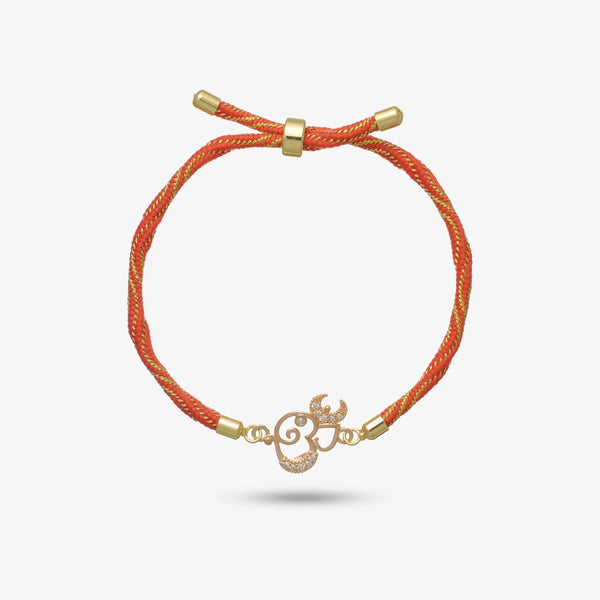 925 Rosegold Silver Divya Om Rakhi