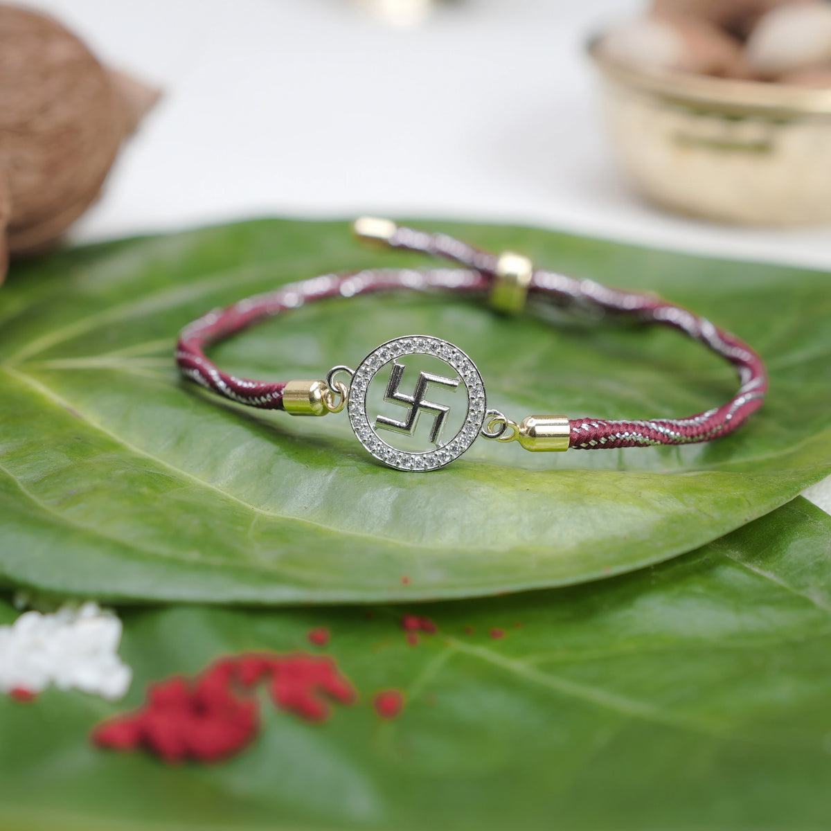925 Silver Swastik Samriddhi Rakhi