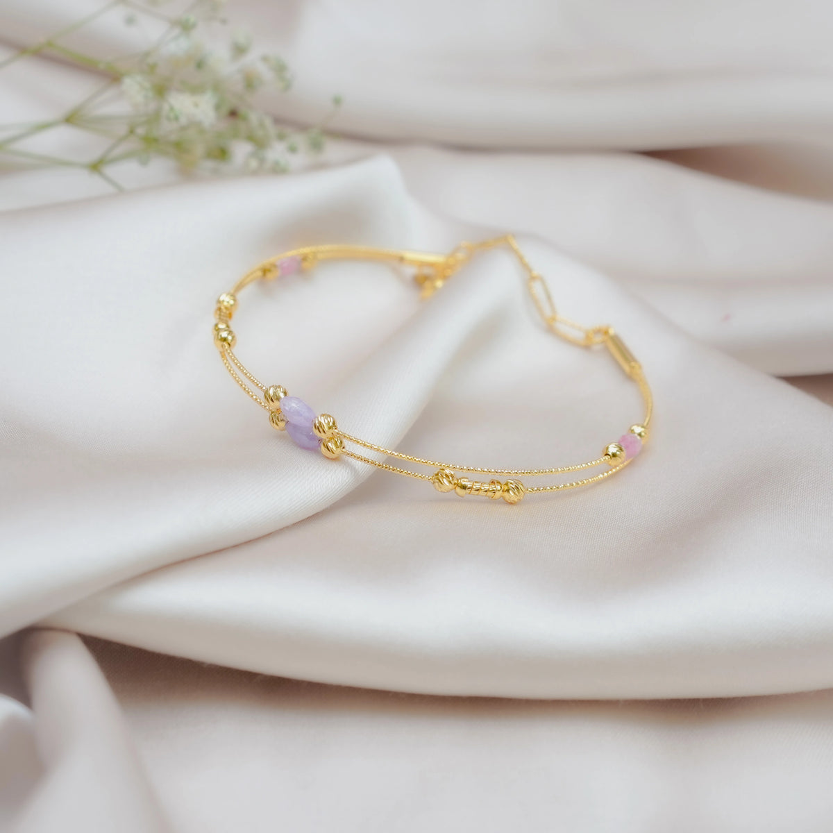 925 Silver Golden Plated My Safe Place Bracelet