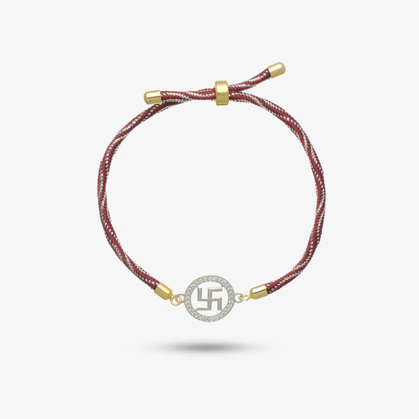 925 Silver Swastik Samriddhi Rakhi