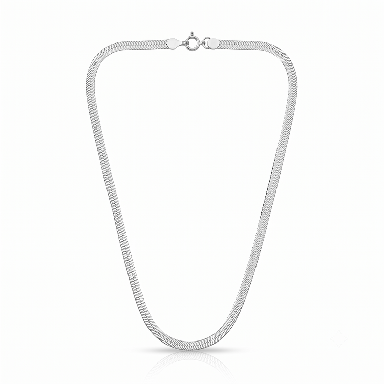 925 Silver Silken Herringbone Chain