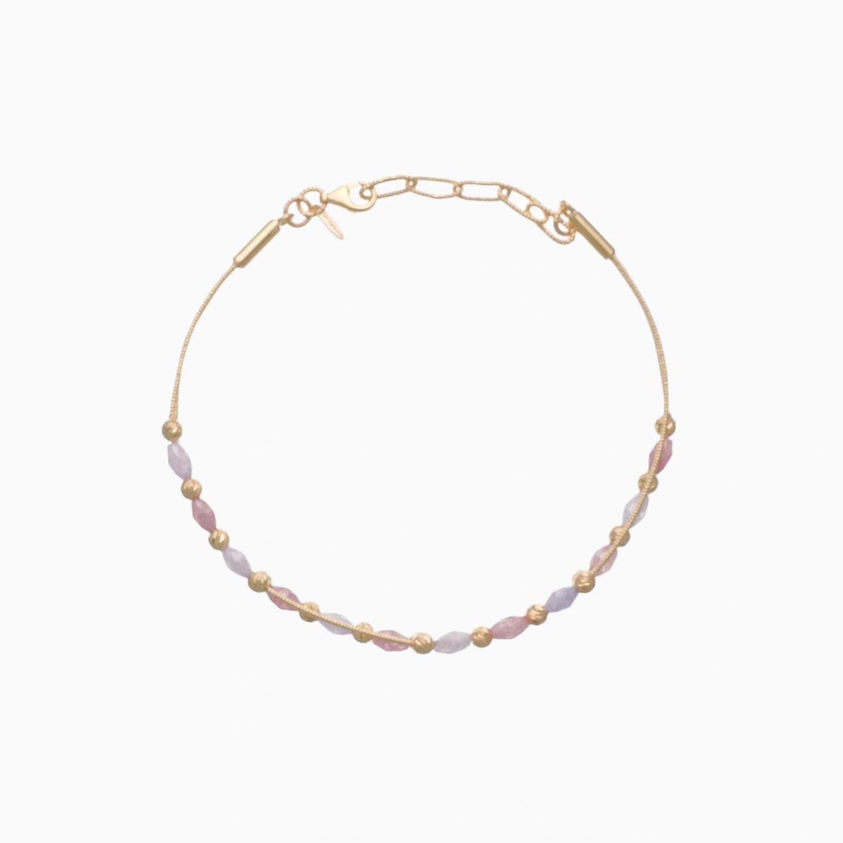 925 Silver Golden Plated Keepsake Pair Bracelet
