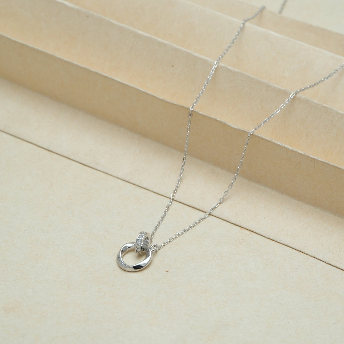 925 Silver Eternal Bond Chain Pendant - 925 sterling silver pendant by Tassya Silver