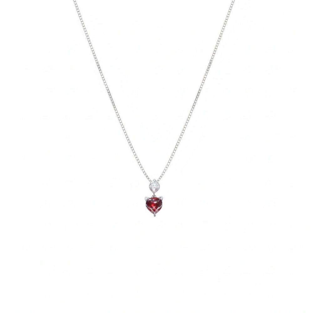 925 Silver Crimson Love Pendant - 925 sterling silver pendant by Tassya Silver