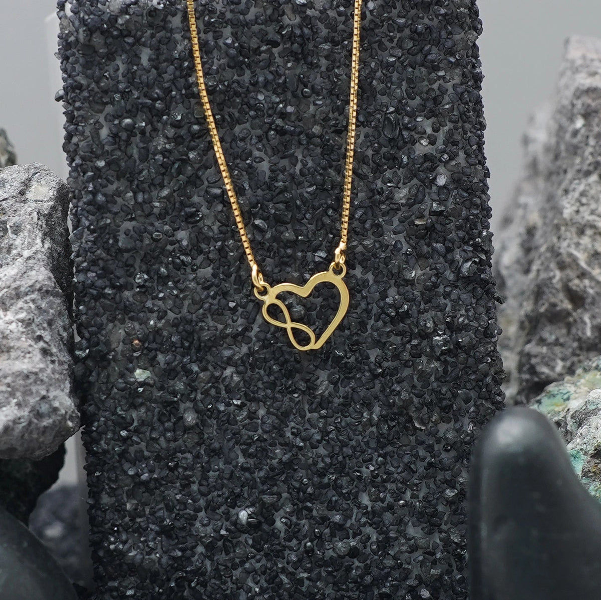 925 Silver Endless Love Chain Pendant - 925 sterling silver pendant by Tassya Silver