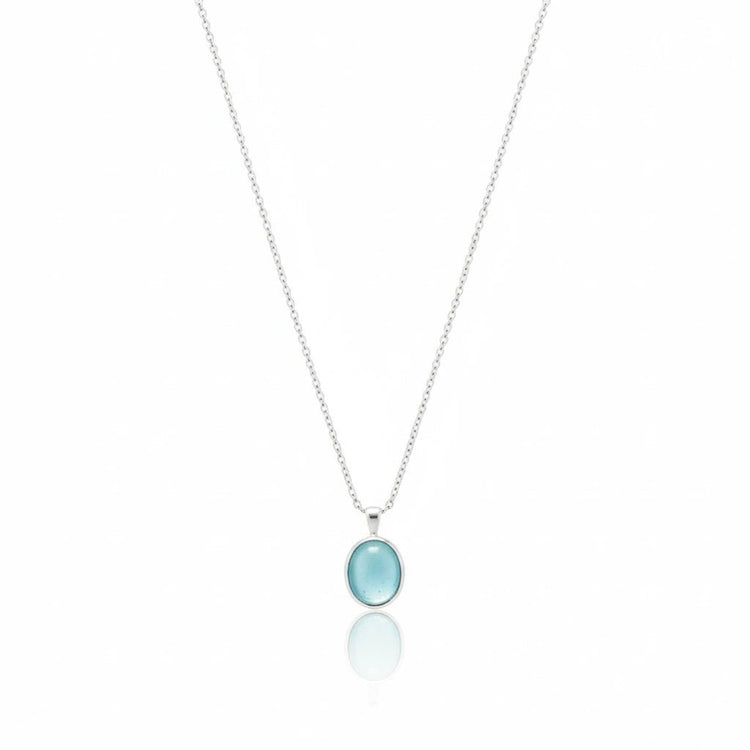 925 Silver Ocean Mist Chain Pendant - 925 sterling silver pendant by Tassya Silver