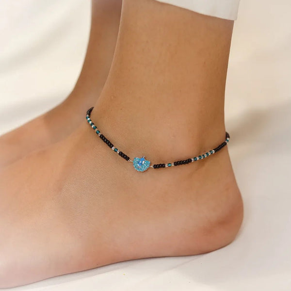 925 Silver Peacock Anklet