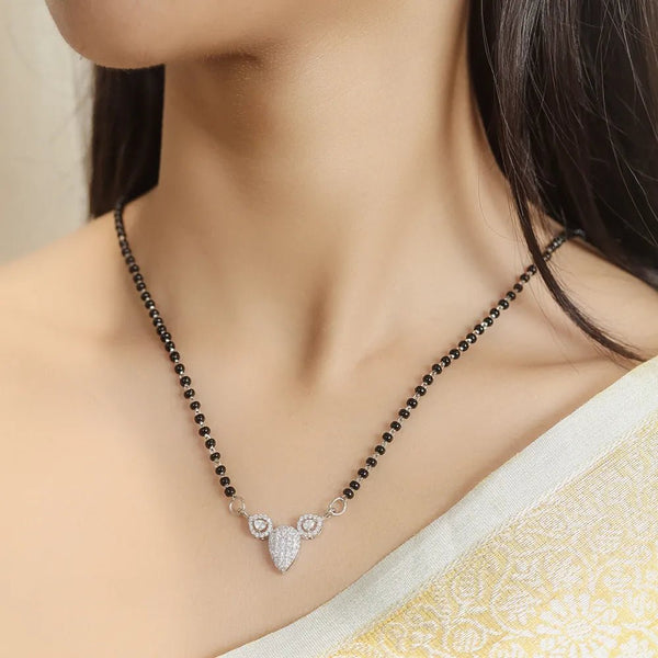 925 Silver Pear Shaped Mangalsutra