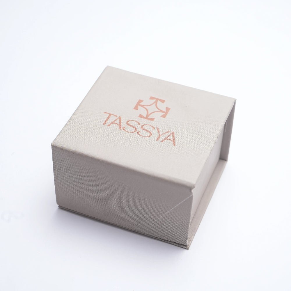 925 Silver Sapphire Bloom Kada & Ring Set - 925 sterling silver bracelet by Tassya Silver
