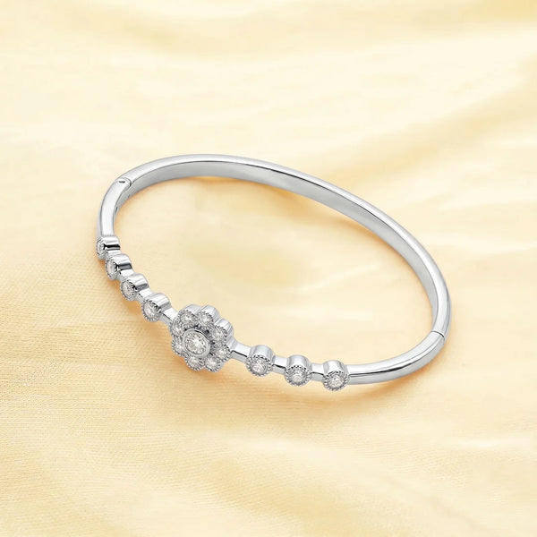 925 Silver Dazzling Flora Kada