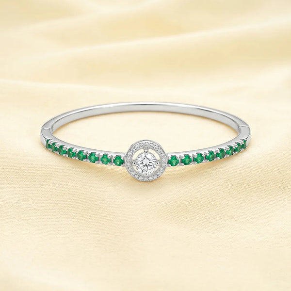 925 Silver Emerald Diamond Dream Kada