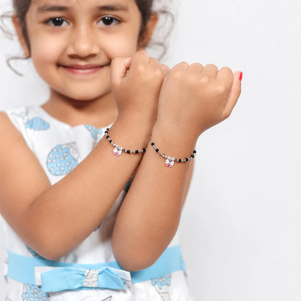 925 Silver Evil Eye Butterfly Bracelet