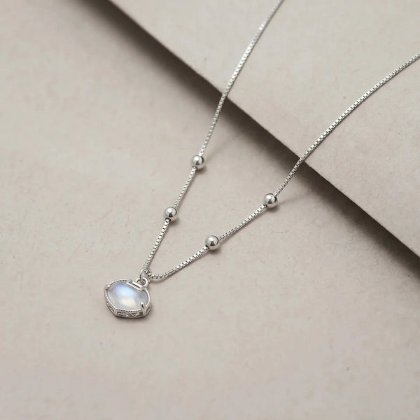 925 Silver Lunar Glow Chain Pendant