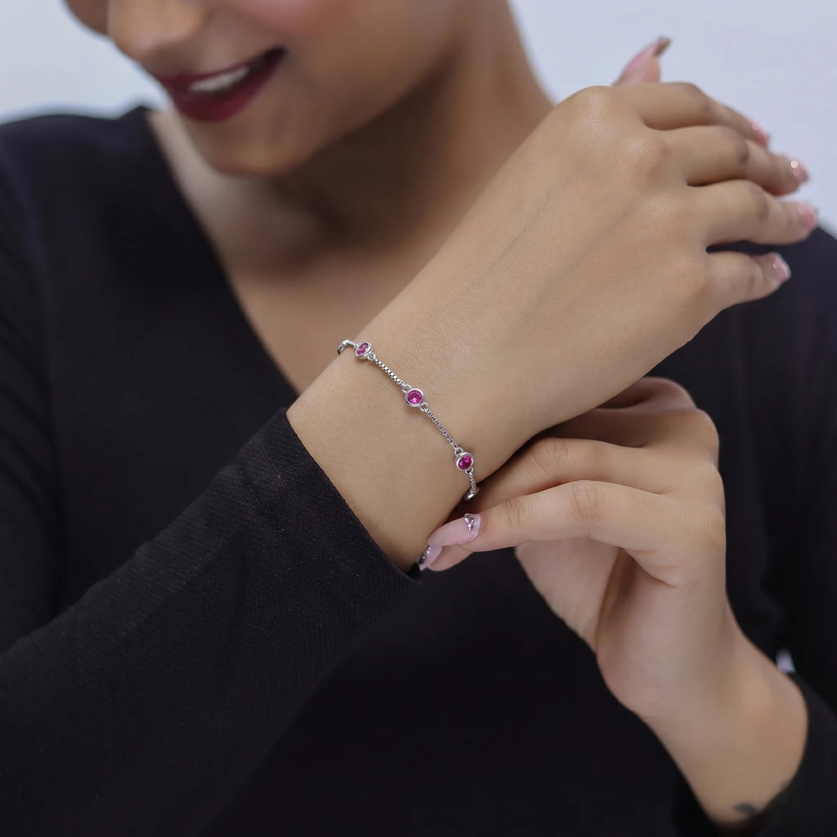 925 Silver Roselle Charm Bracelet