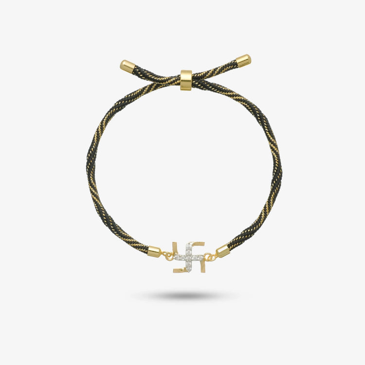 925 Silver Swastik Raksha Rakhi