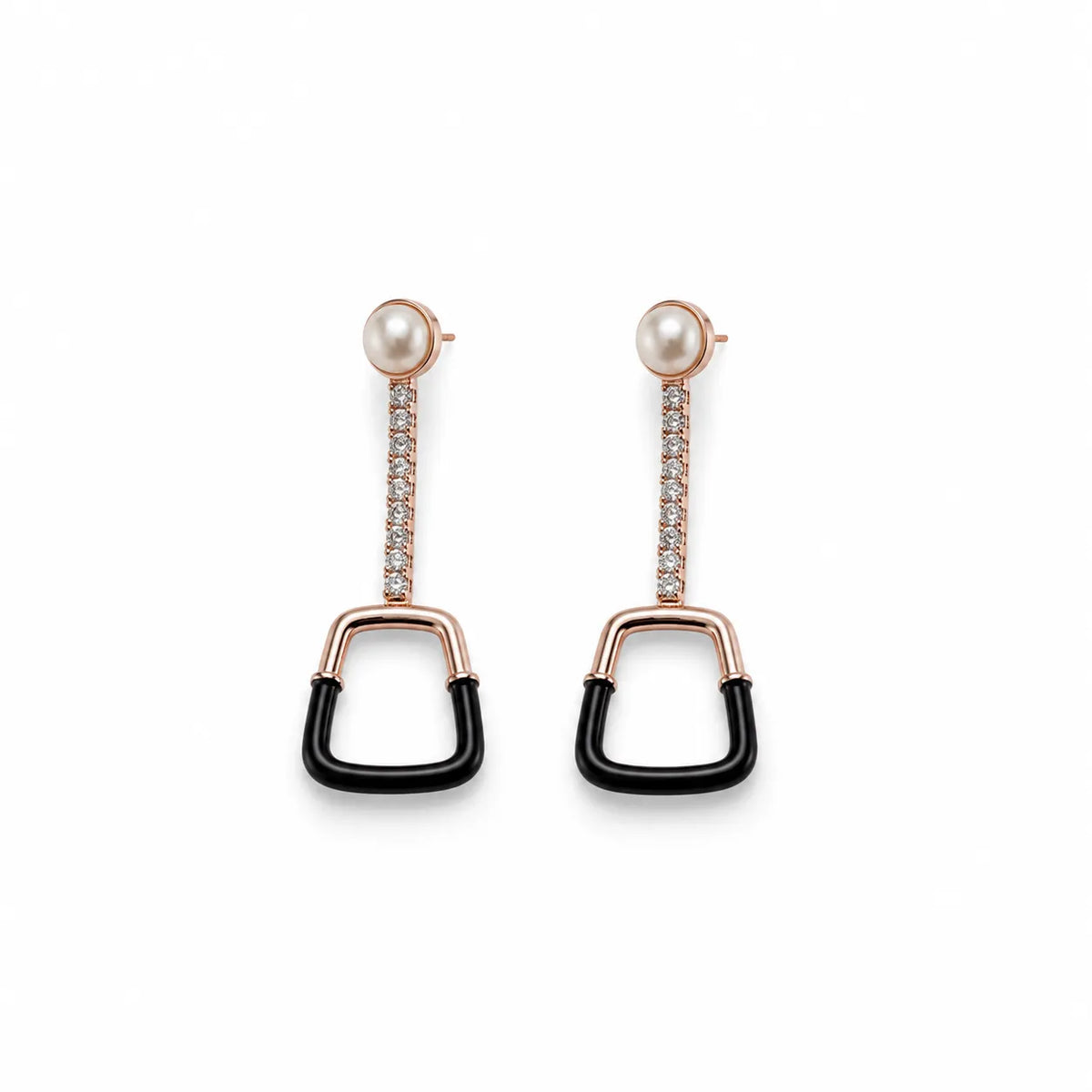 925 Silver Midnight Pearl Luxe Earrings