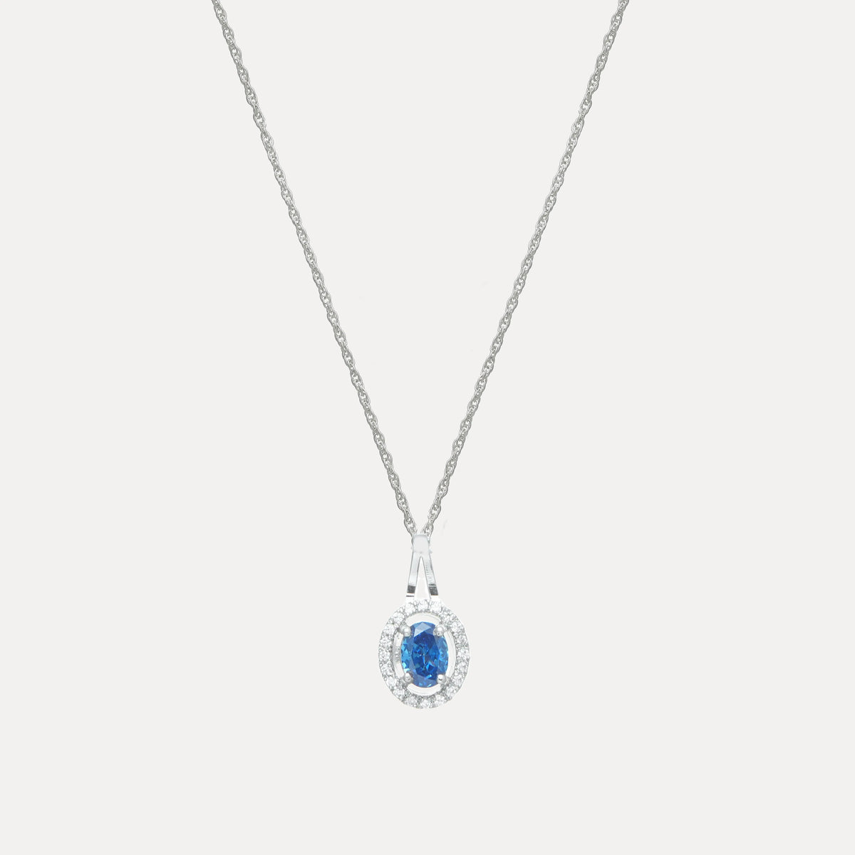925 Silver Royal Sapphire Pendant - 925 sterling silver pendant by Tassya Silver