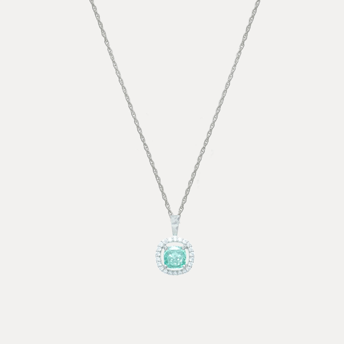 925 Silver Seafoam Glow Pendant - 925 sterling silver pendant by Tassya Silver
