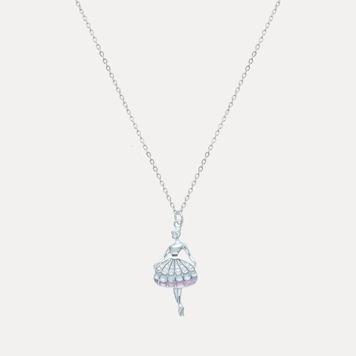 925 Silver Enchanted Ballet Pendant - 925 sterling silver pendant by Tassya Silver
