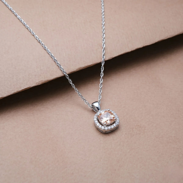 925 Silver Champagne Glow Pendant