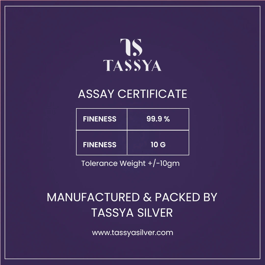 999 Silver 10g Tassya Biscuits - 925 sterling silver jewellery by Tassya Silver