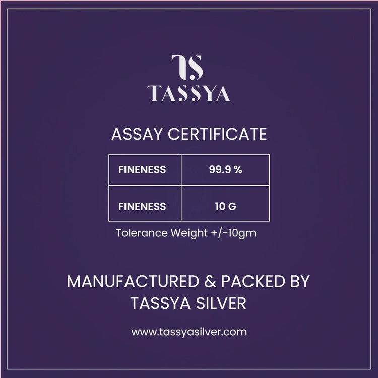 999 Silver 10g Tassya Biscuits - 925 sterling silver jewellery by Tassya Silver