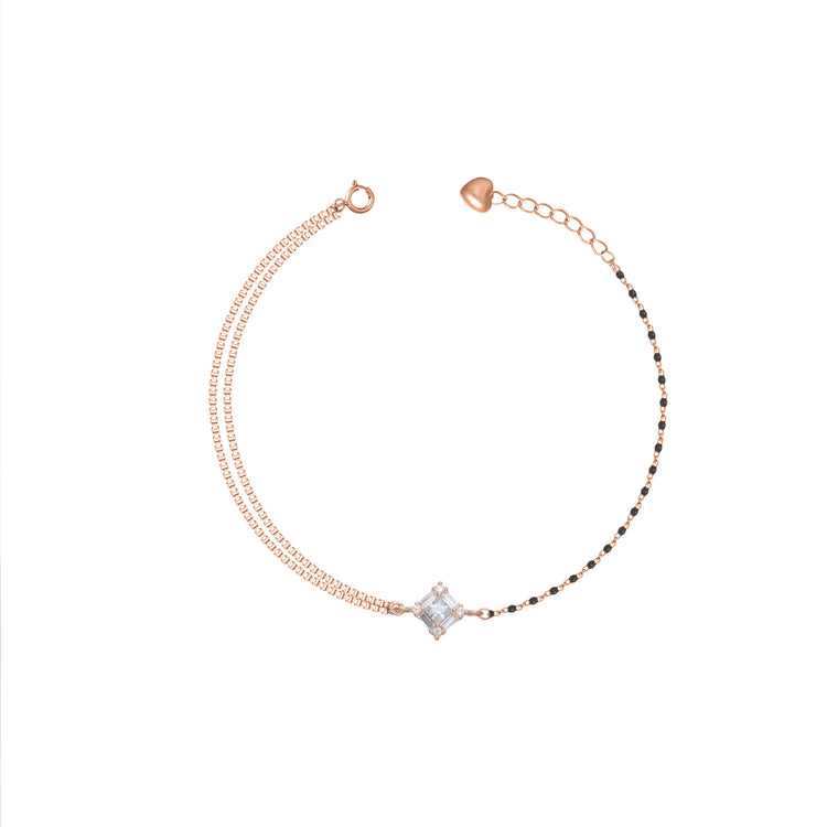 925 Silver Blush Bond Solitaire Bracelet - 925 sterling silver bracelet by Tassya Silver