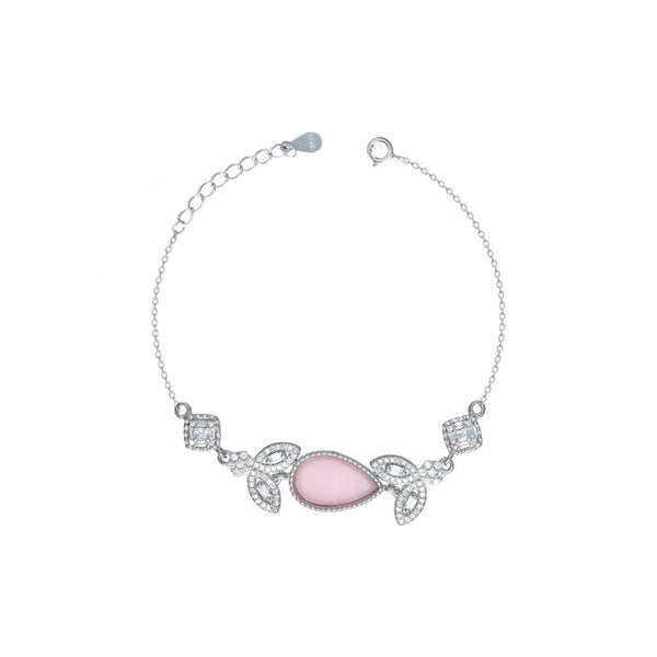 925 Silver Blush Petal Bracelet
