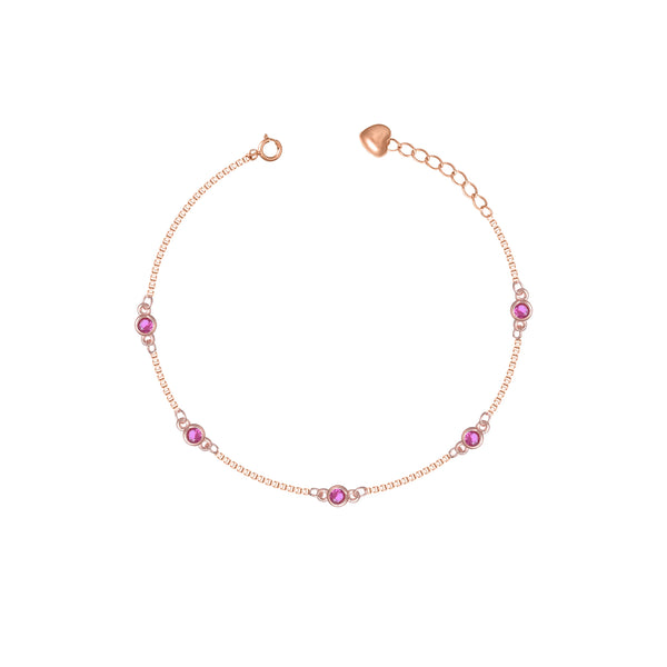 925 Silver Blush Spark Gem Bracelet