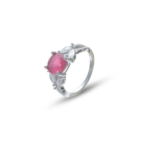 925 Silver Blushing Petal Silver Ring - 925 sterling silver ring by Tassya Silver
