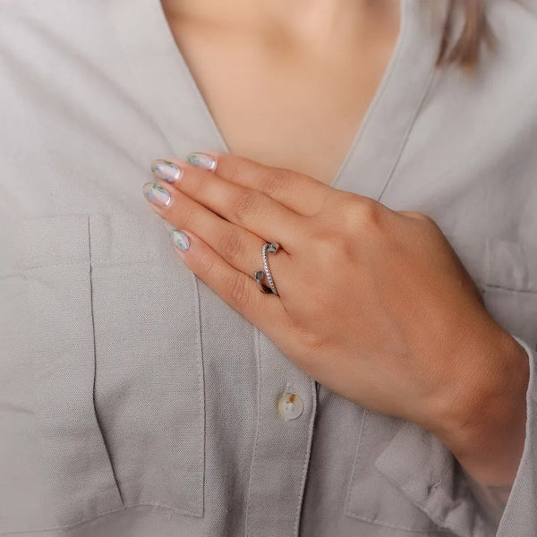 925 Silver Contemporary Twist Silver Ring