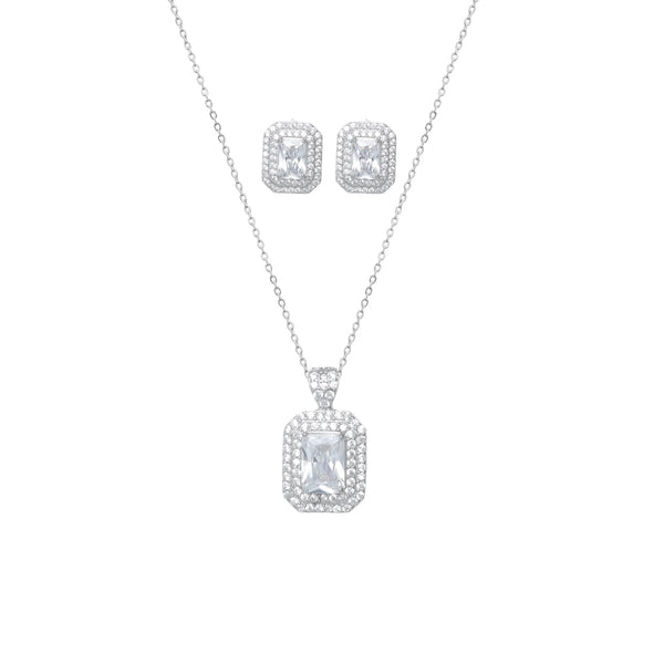 925 Silver Crystal Crowned Chain Pendant