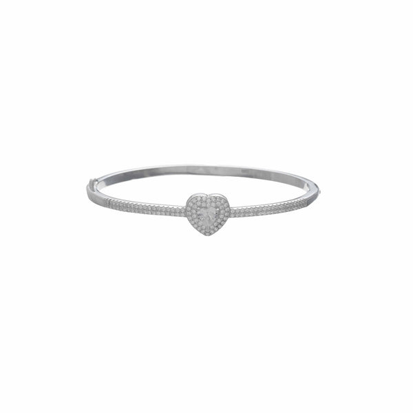 925 Silver Eternal Love Heart Kada