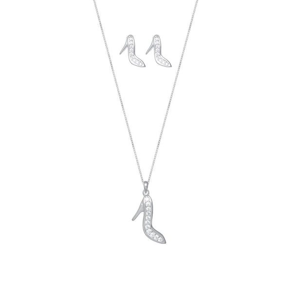 925 Silver Glam Stiletto Sparkle Pendant