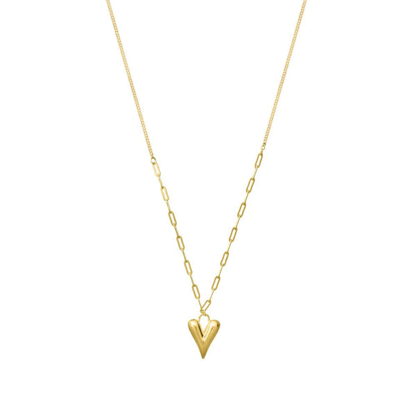 925 Silver Golden Heart’s Desire Chain Pendant