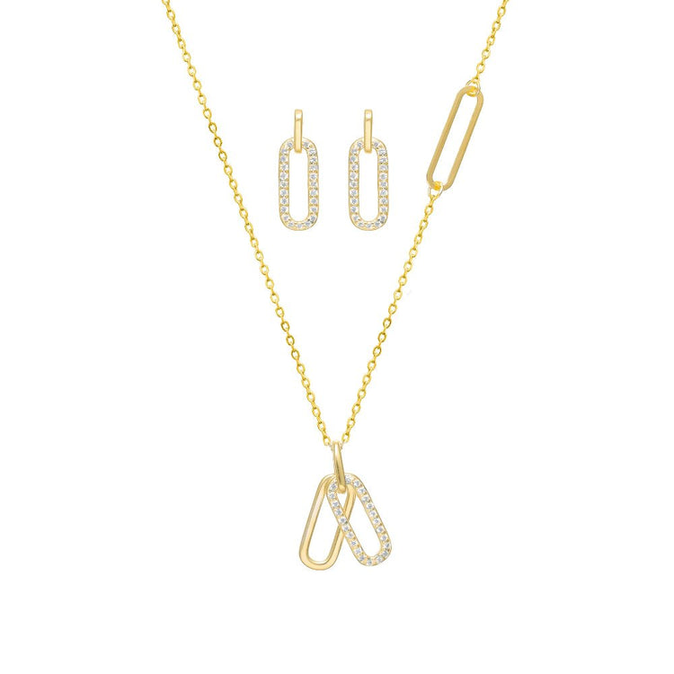 925 Silver Golden Link Chain Pendant Top - 925 sterling silver pendant by Tassya Silver